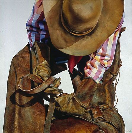 Nelson Boren - Saddle Straps - Western Paper Giclee