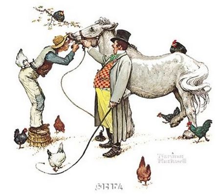 Norman Rockwell - Horse Trader - UNAVAILABLE