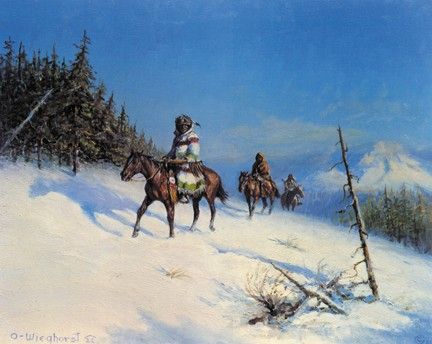 Olaf Wieghorst - Along the Timberline - Signed and Numbered Print