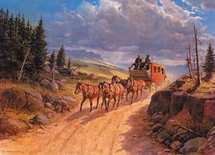 Olaf Wieghorst - Stagecoach - Limited Edition