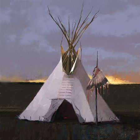 R. Tom Gilleon - Headdress Lodge - Signed & Numbered Giclee
