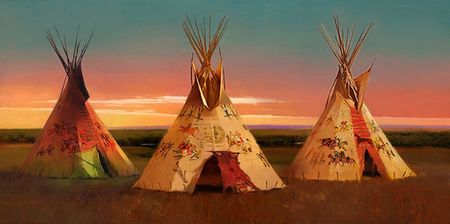 R. Tom Gilleon - Soldiers Falling Into Camp - Canvas Giclee