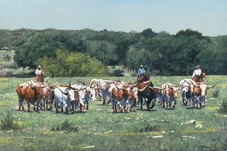 Ragan Gennusa - Texas Tradition - Limited Edition Cattle Print