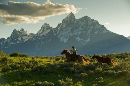 Robert Dawson - Along the Teton Trail - Western Print - Canvas Options
