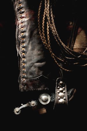 Robert Dawson - Shotgun Chaps - Western Print - Canvas Options