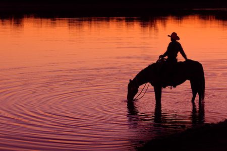 Robert Dawson - Texas Sunset - Western Print - Canvas Options