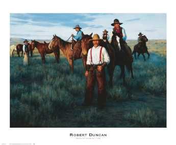 Robert Duncan - Round-Up Wyoming - Western Print UNAVAILABLE