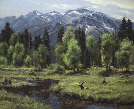 Robert Peters - Calm and Free - Giclee on Canvas