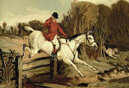 Samuel Sidney - Full Cry, 1900 - Fox Hunting Print