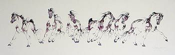Sarah Richards - Trueno - Horse Print