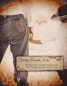 Shawnda Eva - Teach Your Son - Western Print