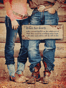 Shawnda Eva - Two Hearts - Western Print