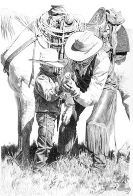 Sheri Greves-Neilson - Passing it On - Signed & Numbered Horse Print