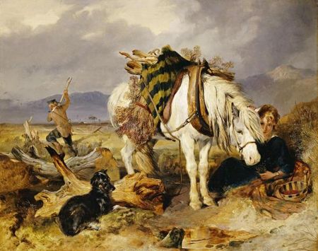 Sir Edwin Landseer - The Wood Cutter - Horse Print
