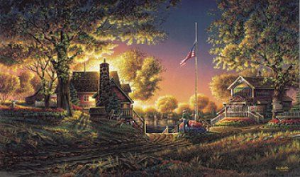 Terry Redlin - Good Evening, America - Signed & Numbered Print