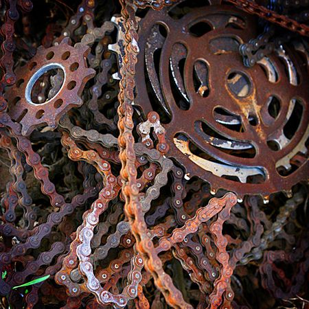 Todd Van Fleet - Chains and Cranks - Bicycle Giclee
