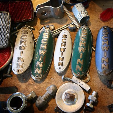 Todd Van Fleet - Head Badges - Bicycle Parts Giclee