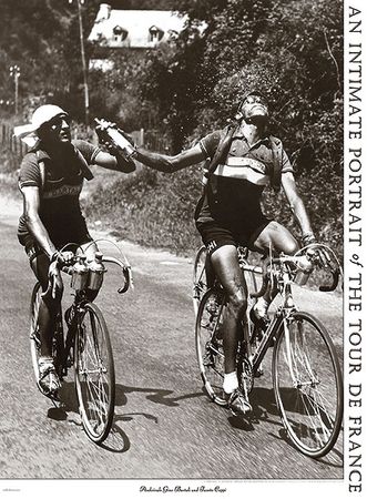 Vintage Tour De France Print - Archrivals Gino Bartoli & Fausto Coppi
