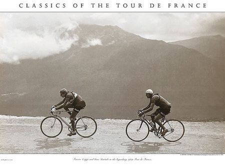 Vintage Tour De France Print - Coppi Bartali 1949 UNAVAILABLE