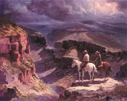 Olaf Wieghorst - Salt River Canyon - Limited Edition Print