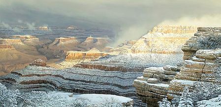 William S. Phillips - Winter Symphony - Grand Canyon Winter Sunset