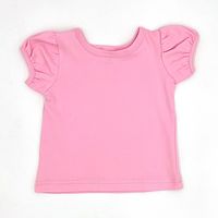 Girls Puff Sleeve T-shirt - Pink