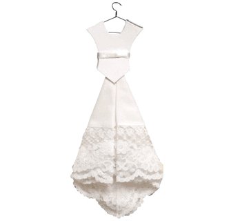 knee length dresses for ladies Woman's Hankie Made from Mother's Wedding Dress main image 1