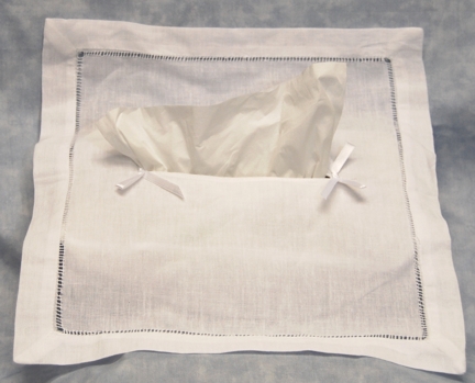 Linen Fabric Tissue Box Cover