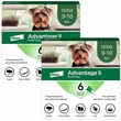 Advantage II Small Dogs 3-10 lbs.|Vet-Recommended Flea Treatment & Prevention|12-Month Supply