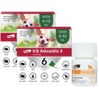K9 Advantix II Small Dogs 4-10 lbs. | Vet-Recommended Flea, Tick & Mosquito Treatment & Prevention | 12-Mo Supply + Tapeworm Dewormer for Dogs (5 Tablets)