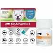 K9 Advantix II Medium Dogs 11-20 lbs. | Vet-Recommended Flea, Tick & Mosquito Treatment & Prevention | 2-Mo Supply + Tapeworm Dewormer for Dogs (5 Tablets)