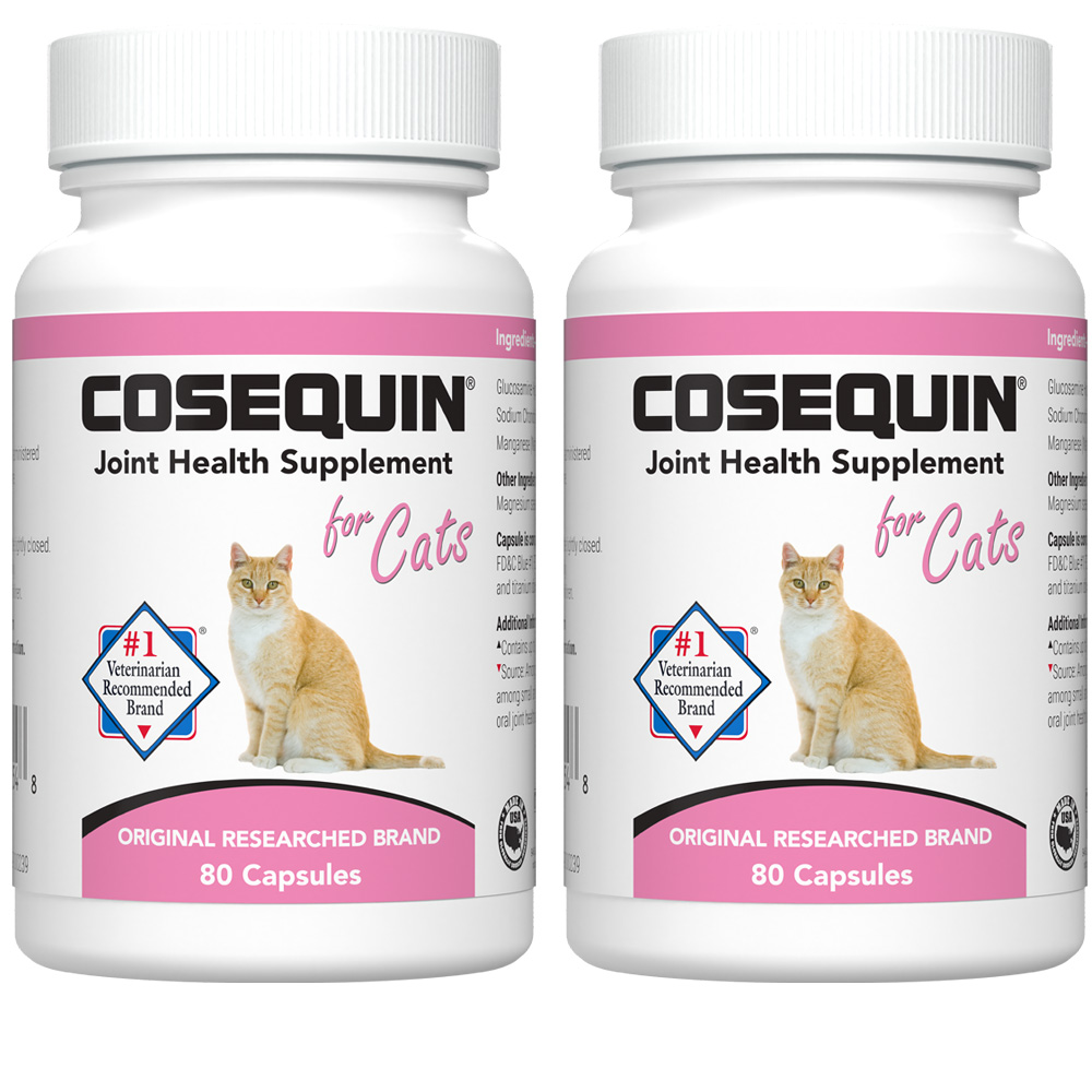 Cosequin for Cats 80 count (2 pack 160 Capsules) EntirelyPets