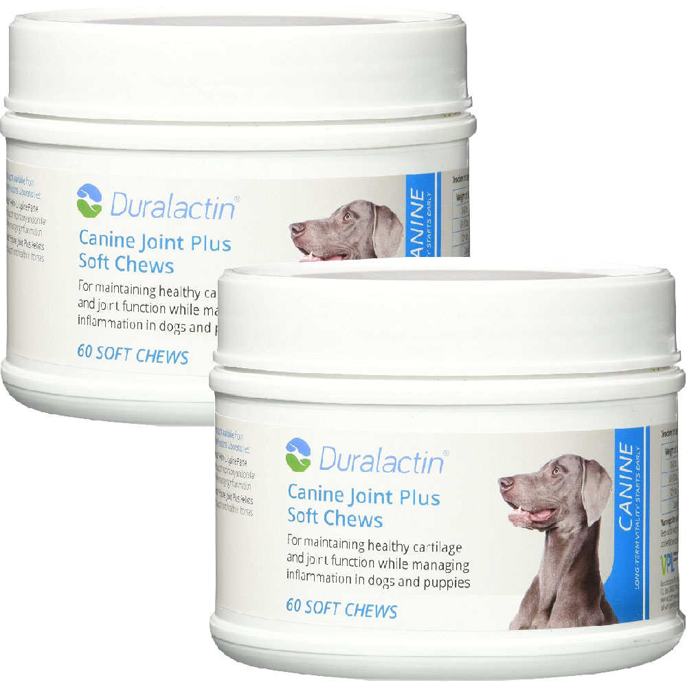 2-PACK Duralactin Canine Joint Plus Soft Chews (120 count) 2-PACK Duralactin Canine Joint Plus Soft Chews (120 count)