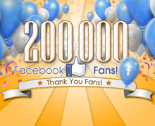 200k Facebook Fans!