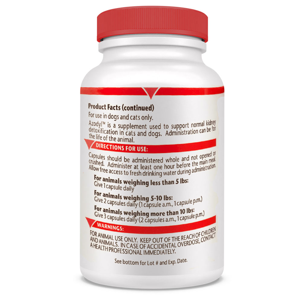 Sealed bottle rotated to view product facts directions and warnings