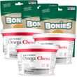 3-PACK Omega Chews for Small to Medium Sized Dogs & Cats (450 Soft Chews) + FREE BONIES Skin & Coat Health Multi-Pack MINI (60 Bones)