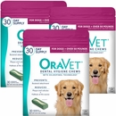 3-PACK OraVet Dental Hygiene Chews - Large Over 50 lbs (90 Count)