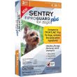 3-PACK SENTRY FiproGuard Plus Flea & Tick Spot-On for Dogs (4-22 lbs)