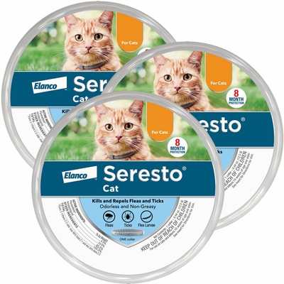 Open container for Seresto cat flea tick collar