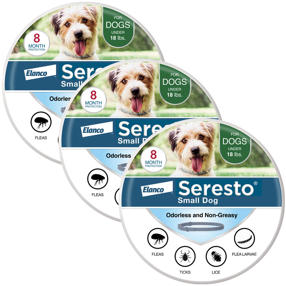 Open container for Seresto small dog flea tick collar