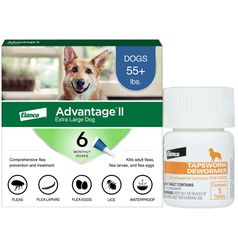 Advantage II XL Dogs Over 55 Flea Treatment & Prevention6Month Supply