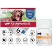 K9 Advantix II XL Dogs Over 55 lbs. | Vet-Recommended Flea, Tick & Mosquito Treatment & Prevention | 6-Mo Supply + Tapeworm Dewormer for Dogs (5 Tablets)
