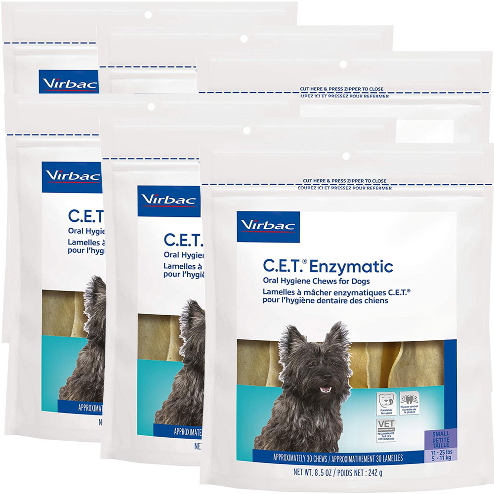 6PACK CET Enzymatic Chews for Small Dogs (180 Chews) On Sale