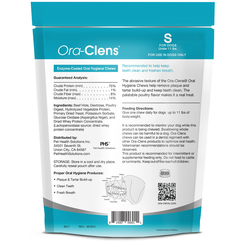 6-PACK-ORA-CLENS-ORAL-HYGIENE-CHEWS-SMALL-180-CHEWS