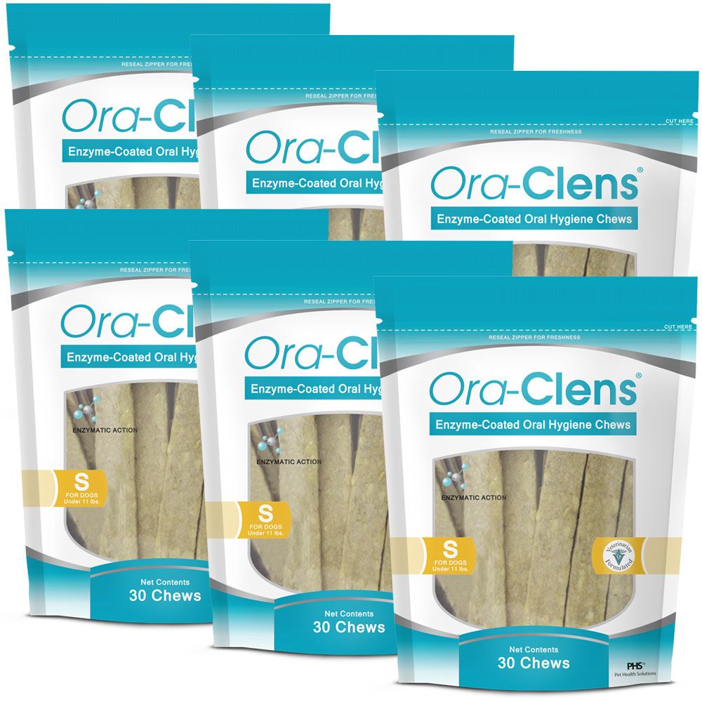 6-PACK-ORA-CLENS-ORAL-HYGIENE-CHEWS-SMALL-180-CHEWS