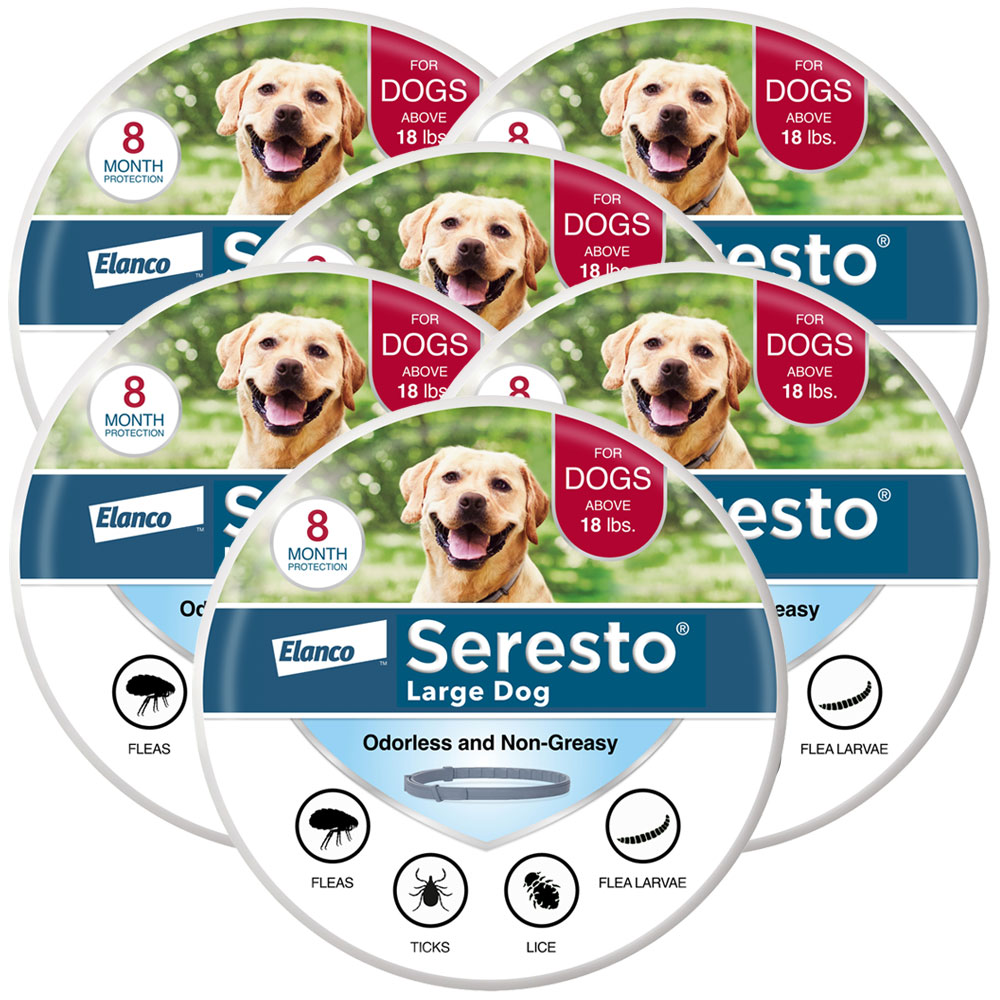 Open container for Seresto large dog flea tick collar