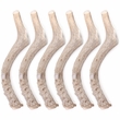 6-PACK Spizzles Deer Antler Dog Chew - Solid (Large) 7"