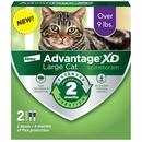 Advantage XD for Large Cats (Over 9 lbs), Long-Lasting Flea Prevention & Treatment, 2 Doses (4-Month Coverage)