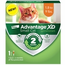 Advantage XD for Small Cats (1.8-9 lbs), Long-Lasting Flea Prevention & Treatment, 1 Dose (2-Month Coverage)