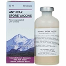 Anthrax Spore Vaccine, Nonencapsulated Live Culture, 50mL
